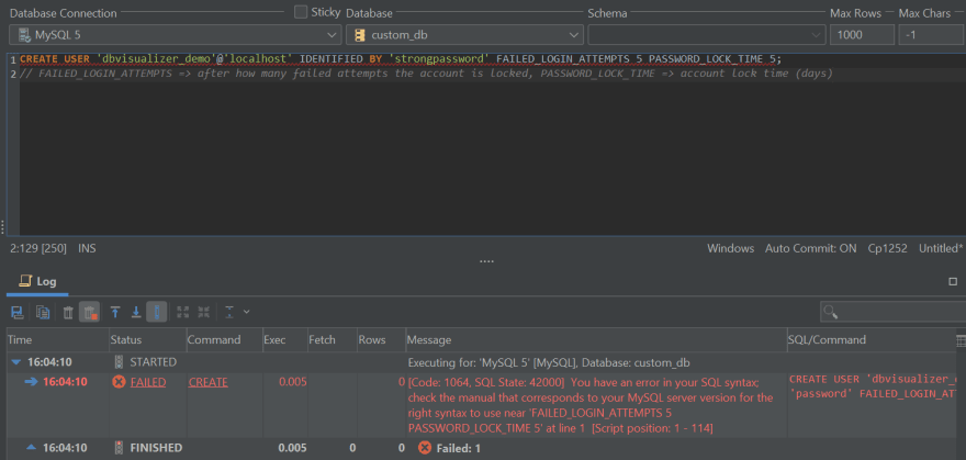 Setting a Password & Protection From Bruteforce Attacks