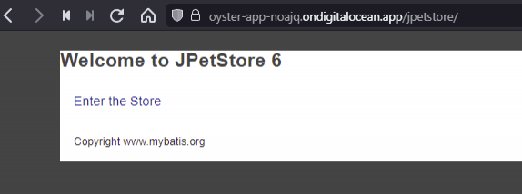 JPetStore on Digital Ocean