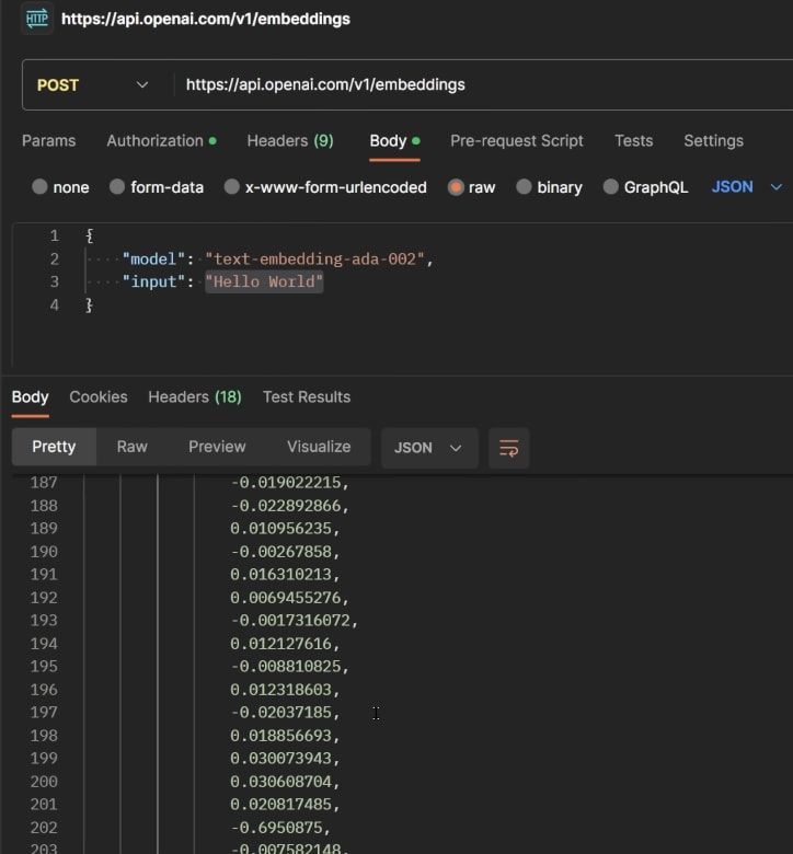 hello world embeddings