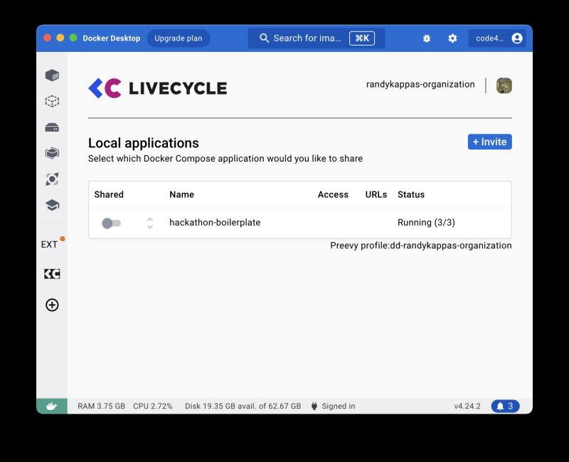 Livecycle Dashboard