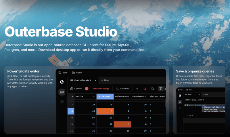 Outerbase Studio Overview