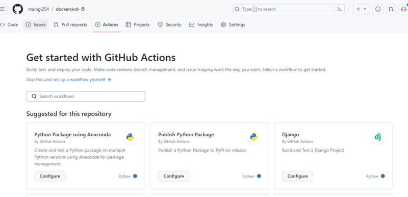 github actions