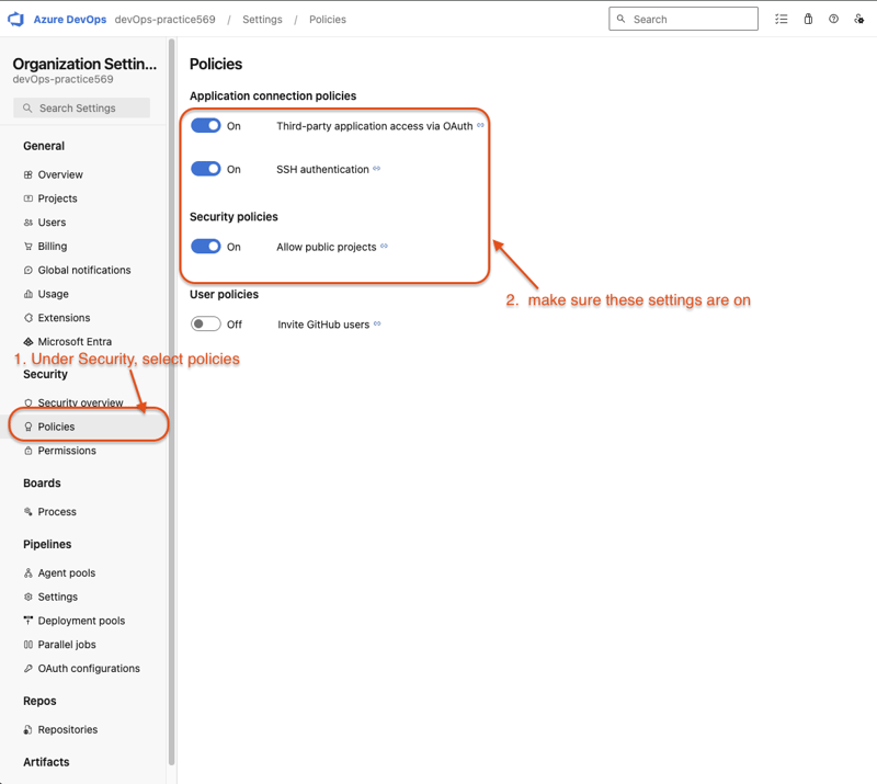 in organization settings